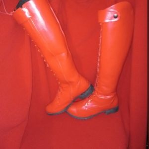 Red riding boots